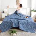 thumbnail image 2 of InsCrazy Cool Blanket Skin-Friendly & Lightweight for Hot Sleepers for Bed Office Home, 2 of 7