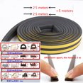 thumbnail image 1 of Tira de sellado autoadhesiva para puertas y ventanas, tira de goma anticolisión, espuma de aislamiento acústico, 5 metros de diámetro, 1 of 5