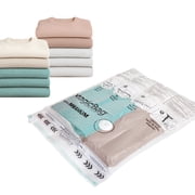 MagicBag Variety Pack Vacuum Storage Bags, 8 Pack Flat Compression Bags for Clothing & Bedding, Space Saving & Airtight