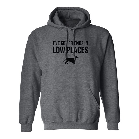 I've Got Friends In Low Places Adult Hooded Sweatshirt