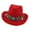 Red, variant on Classic Unisex Adult Fedoras Caps Cowboy Hat Costume Jazz Top Hat Accessories Panama Hat Wide Hat for Mardi Gras, Holidays, Red
