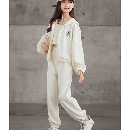 

NECHOLOGY Children Kid Toddler Girls Sleeveless Sweater Cute Cartoon Sweatshirt Pullover Coat Outer Clothes for 1 Year Old Girl Childrenscostume Beige 3-4 Years