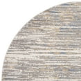 thumbnail image 5 of SAFAVIEH Meadow Carolus Abstract Striped Area Rug, Grey/Gold, 6'7" x 6'7" Round, 5 of 7