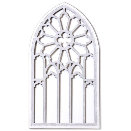 Cathedral Panel - Window Pane Traditional Wall Panel - 1in w X 45in ht X 25in d