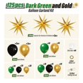 thumbnail image 2 of Kit de arco de globos FOTIOMRG verde y dorado con globos en forma de estrella, 2 of 7