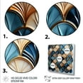 thumbnail image 3 of Designart "Art Deco Elegance in Blue and Gold Tiles I" Abstract Framed Wall Art Decor - Modern Blue Abstract Geometric Entryway Framed Wall Art Print, 3 of 6