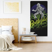 Beetlejuice Door Cover Decorated Banner Background Decorative Tapestry Holiday Party Photography (35.4âł X 72.8âł)
