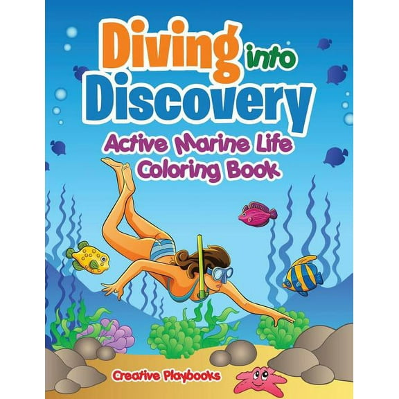 Diving into Discovery: Active Marine Life Coloring Book, (Paperback)