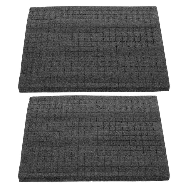 TEHAUX 2pcs Tool Case Insert Foam Inserts Black EPE Foams Shock-Absorbing for Storage and Protection