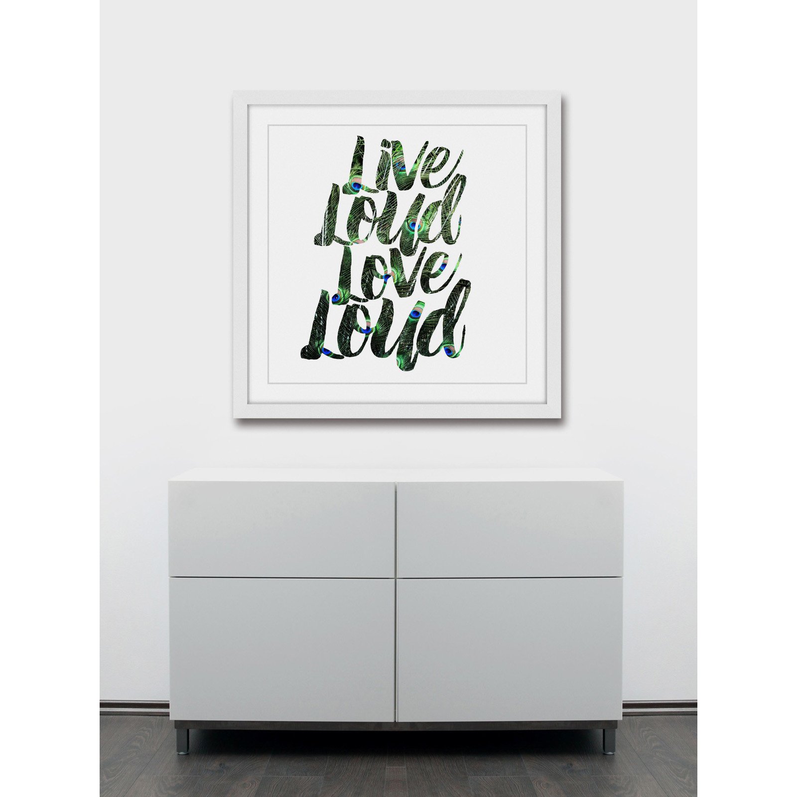 Live Loud, Love Loud Framed Painting Print
