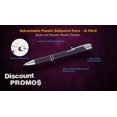 thumbnail image 3 of 10 Retractable Plastic Ballpoint Pens Pack - Slim barrel, click action - Blue, 3 of 5