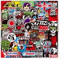 thumbnail image 1 of 100 Pegatinas de Banda de Rock JM Guitarra Impermeables Vintage, 1 of 5