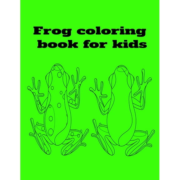 Frog coloring book for kids, (Paperback)