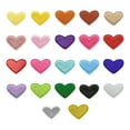 thumbnail image 2 of 22Pcs Heart Iron on Patches Badge Patches Embroidery Applique Repair Patch Heat, 2 of 9