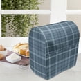 thumbnail image 3 of Plaid Stand Mixer Cover, Rhythmic Traditional Checkered Retro Style Rustic Design Motifs Print, Kitchen Appliance Organizer Bag Cover with Pockets, 5 Quarts, Slate Blue and Blue Grey, by Ambesonne, 3 of 4