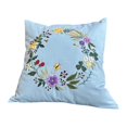 thumbnail image 1 of yuksok Embroidery Kit Pillow Cover Chinese Cushion Case Couch Decor Gift Needlework Blue, 1 of 9