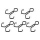 thumbnail image 4 of 5 ganchos dobles portátiles, resistentes, de 6,3 x 6,1 cm, ligeros para diversas necesidades, negros, antideslizantes y versátiles., 4 of 9