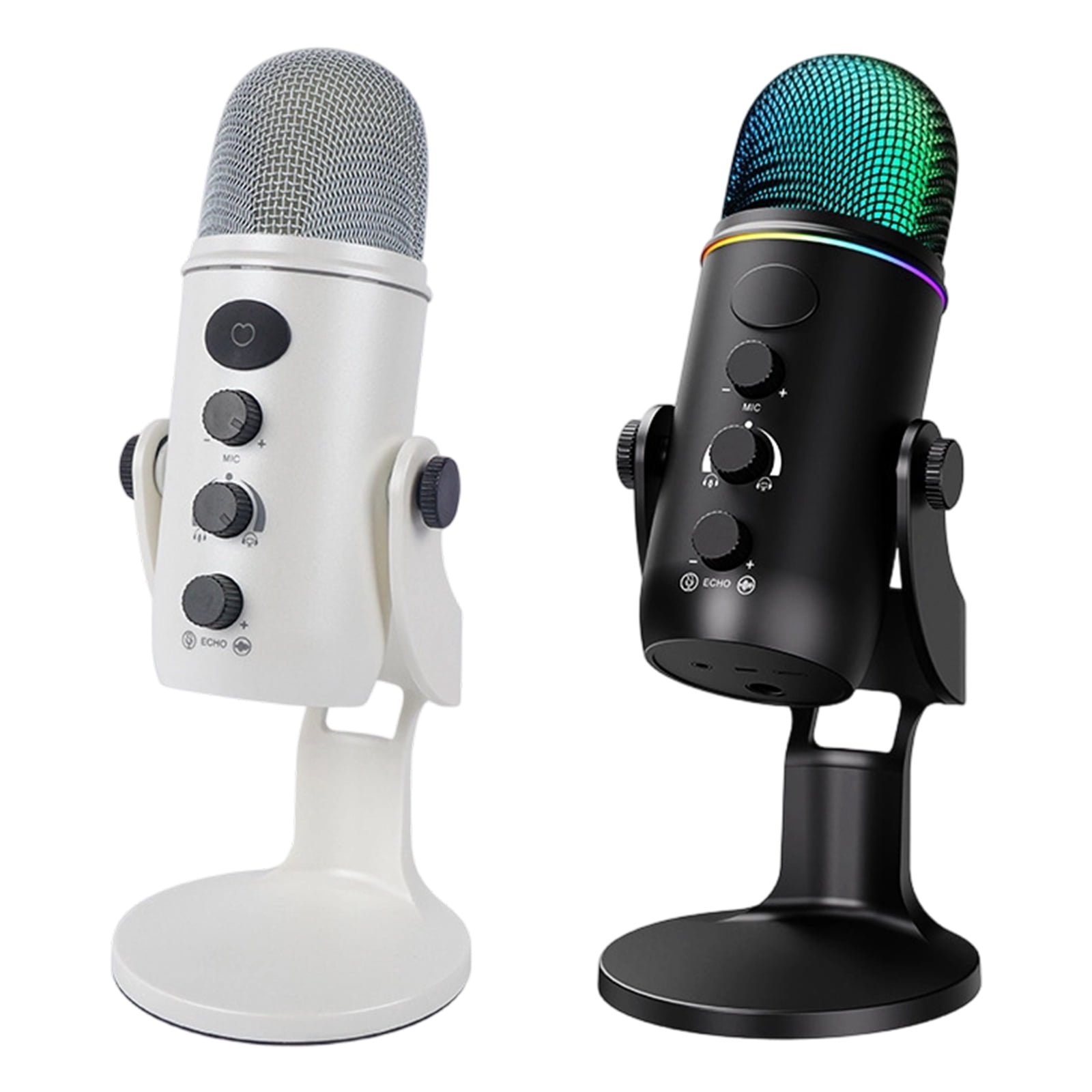 Professional USB Condenser Microphones with Advanced Noise Reduction and Volumes Control Plugs and Play for Mobile Gaming Streaming Podcasts