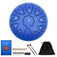 thumbnail image 1 of Tambor hueco de 6 pulgadas Tambor hueco de 6 pulgadas y 11 tonos Tambor de lengüeta de acero de tono C Instrumento musical para niños, 1 of 6