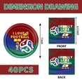 thumbnail image 2 of Plato de postre Sigalon World Cup Soccer de Party Supplies, 40 unidades, 2 of 6