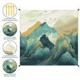 thumbnail image 2 of Manta de playa DPWCVM Mountain, 200 x 211 cm, impermeable y resistente a la arena, 2 of 7