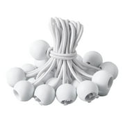 50 Pcs Elastic Rope Tie Downs for Camping Plastic Tarps Heavy Duty Bungee Cords