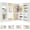 White, variant on Homieasy 110'' Closet System with 4 Sets, Frestanding Walk-in Closet Organizer Tower with 4 Drawers & Hanging Rods, Reversible L Shaped Wardrobe Closet with Corner, 3000 LBS Max Load, Black