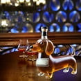 thumbnail image 5 of Wolf Head Whiskey Decanter Set with Glass Stopper, Hand Blown Artisan Craft Bourbon Scotch Spirit Decanter, 300ml Elegant Home Bar Decor & Collector's Gift, 5 of 6