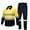 Yellow, variant on Mens 2 Piece Set Outdoor Work Long Sleeve Shirt and Pants with Pockets Construction Workwear Outfits Sets, L