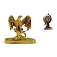 thumbnail image 1 of Figura de globo terráqueo, escultura de animal moderna, adorno artístico de resina, estatua, reloj de mesa, artesanía coleccionable de escritorio para, 1 of 7
