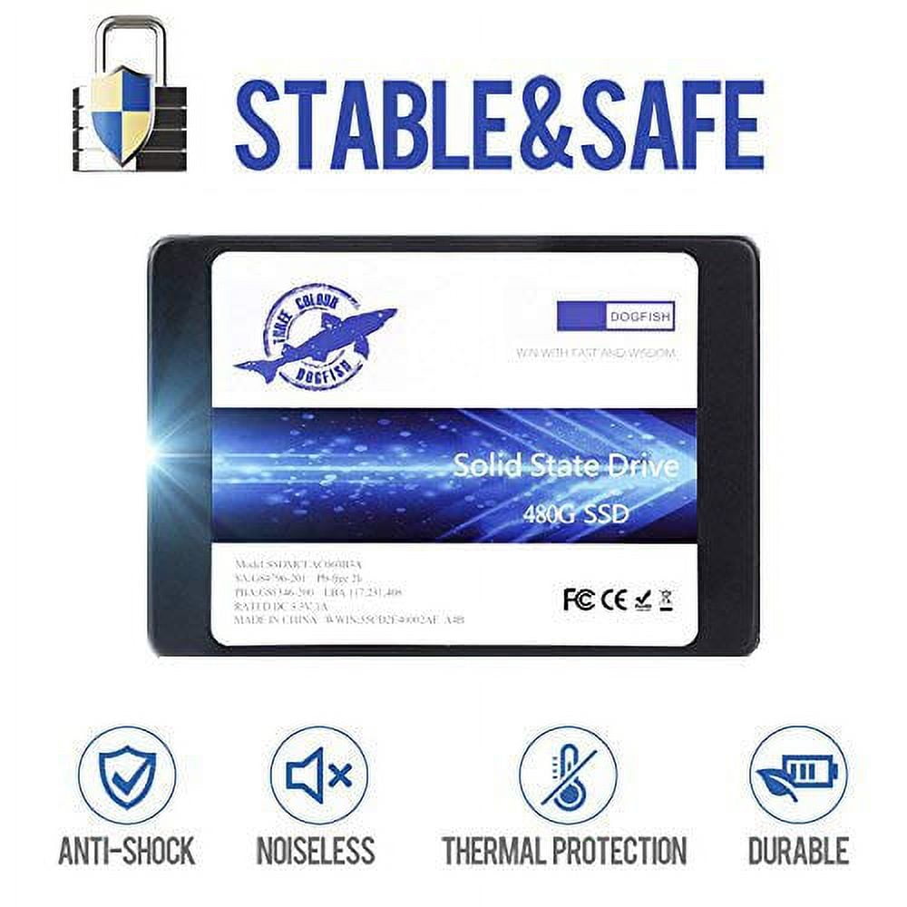Dogfish SSD 4TB SATA3 2.5 inch Internal Solid State Drive SATAIII 6 Gb/s High-Performance 7MM Height SSD (4TB, 2.5''SATA3)