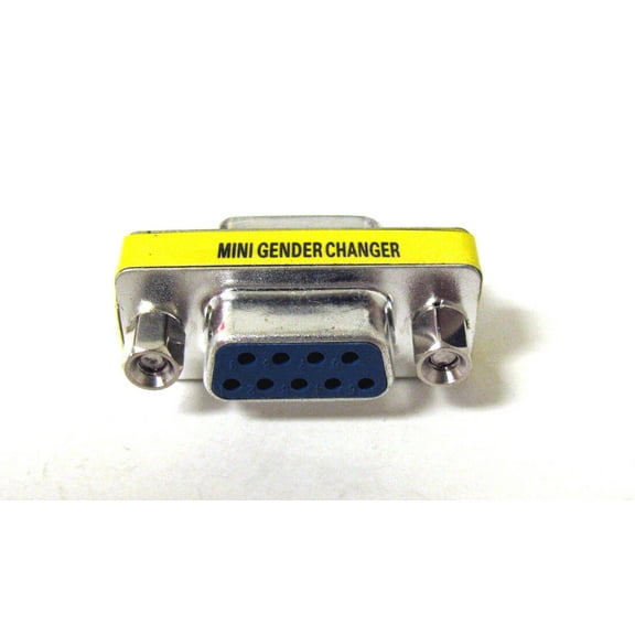 CableVantage 9 Pin RS-232 DB9 Female to Female F Serial Cable Gender Changer Coupler Adapter