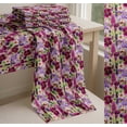 thumbnail image 6 of Soimoi Beige Cotton Cambric Fabric Pink & Purple Floral Watercolor Print Fabric by The Yard 42 Inch Wide, 6 of 7
