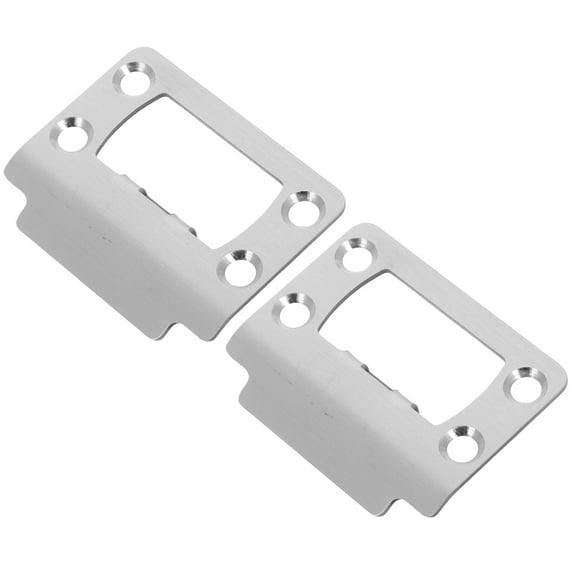 OFFIGAM Door Striker Plate Stainless Steel 1Set 2.2x1.8x0.4in