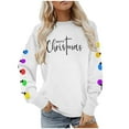 thumbnail image 5 of Mifsaly Ugly Christmas Sweatshirt for Women 2025 Merry Xmas Print Fleece Pullover Tops Holiday Crewneck Long Sleeve Shirts Oversized Family Party T-Shirts Festival Funny Gifts, 5 of 9