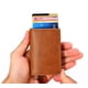 thumbnail image 3 of Cartera de cuero CHAO para hombre con 8 tarjeteros y Monedero antirrobo de aleación de aluminio, 3 of 4