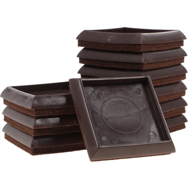 FELTECHELECTR 10 protectores de muebles de 2 pulgadas, antideslizantes, cuadrados, para sillas.