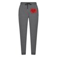 thumbnail image 6 of KeShDi Baggy Pants Men Men Sweat Pants Men's Sports Pants Tapered Running Exercise Pants Drawstring Running Pants Printed Pants Dark Gray 3X, 6 of 7