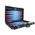 thumbnail image 4 of Wycliffe Brothers 24-inch Backgammon Set with 2-inch Checkers - Blue Case with Light Blue Field - Club Class, 4 of 12