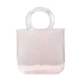 thumbnail image 4 of Jarrón de vidrio moderno, jarrón, jardinera, terrario, forma de bolso, arreglo floral para rosa, 4 of 9