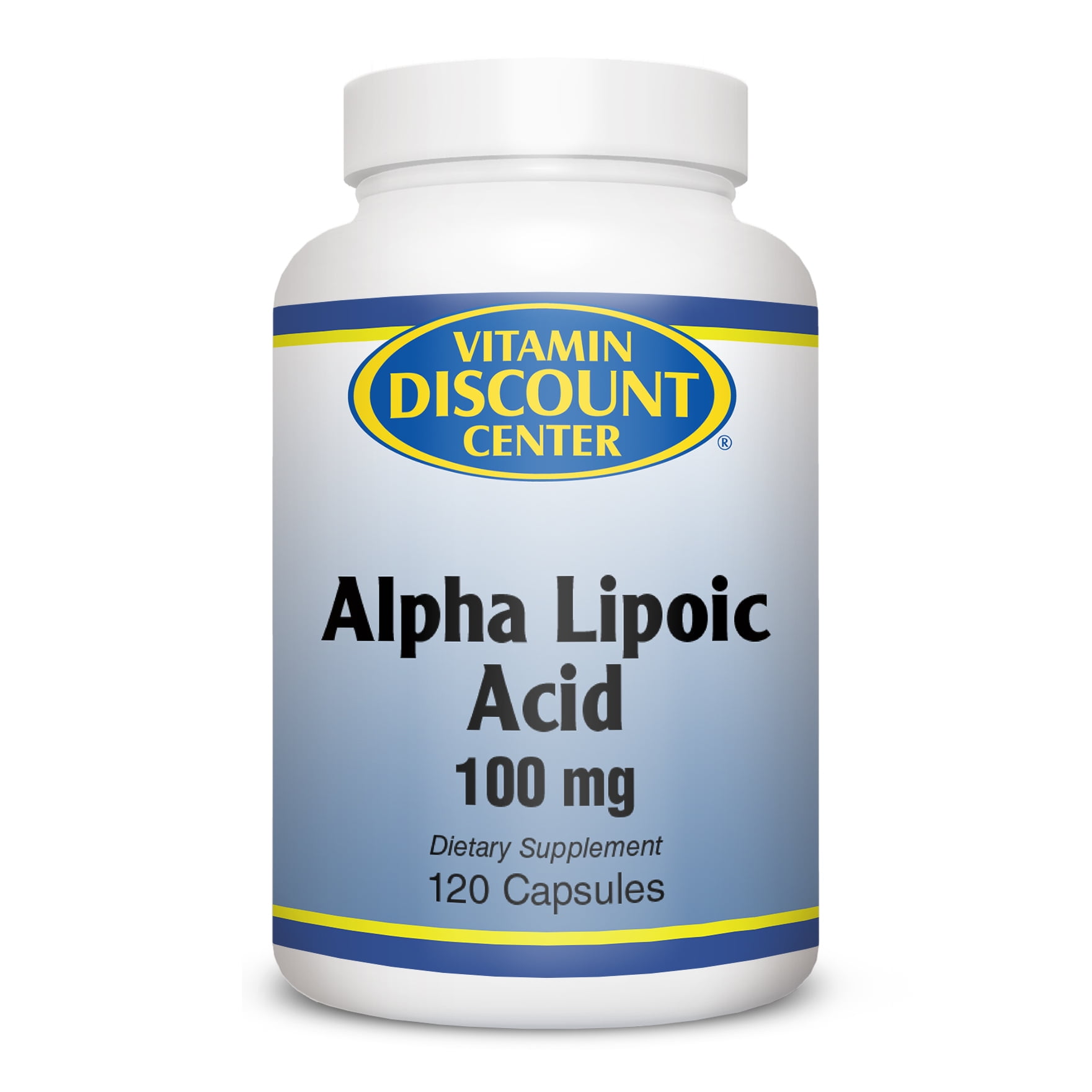 Alpha Lipoic Acid 100mg By Vitamin Discount Center 120 Capsules