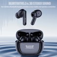 thumbnail image 4 of Bass Stereo Ear Buds A9 Inalámbricos Con Dientes IPX5 Deportivos Impermeables Touch (A9) Azul, 4 of 9