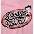 thumbnail image 2 of Betty Boop Savage in Stilettos Cute Zip Hoodie Sweatshirt Women Brisco Brands 3X, 2 of 6