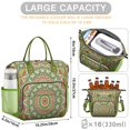 thumbnail image 3 of Traditional Sacred Mandala Insulated Food Tote - Resists Temperature Changes for Extended Freshness, 3 of 6