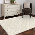 thumbnail image 4 of Spring Floral Area Rug 3x5 Washable Rug Non Slip Vintage Simple Flowers Pattern Beige Large Area Rug Indoor Floor Carpet for Entryway Bedroom Kitchen Living Room Home Office Dining Room Nursery, 4 of 8