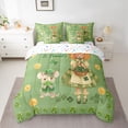 thumbnail image 3 of Feelyou Fairy Tale Girl Twin Bedding Sets 7-Piece, Happy St. Patrick's Day Bedding Comforter Set, Kawaii Shamrock Mouse Reversible Sheet Sets, Super Cozy Room Decor, 3 of 8
