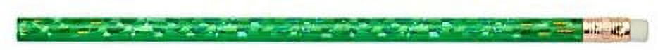 Pencil Guy Blank Glitz Round Pencils Green Pack of 144 #2 HB Woodcase Pencils