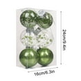 thumbnail image 3 of Christmas Clearance Sale,6PC Christmas Home Decor,Plastic Electroplating Christmas Tree Balls for Thanksgiving Wedding Hanging Home Party Decor,Gift Box,2.4IN,Green, 3 of 6