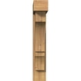 thumbnail image 2 of Ekena Millwork 7 1/2"W x 32"D x 44"H Balboa Block Smooth Bracket w/ Offset Brace, Western Red Cedar, 2 of 25