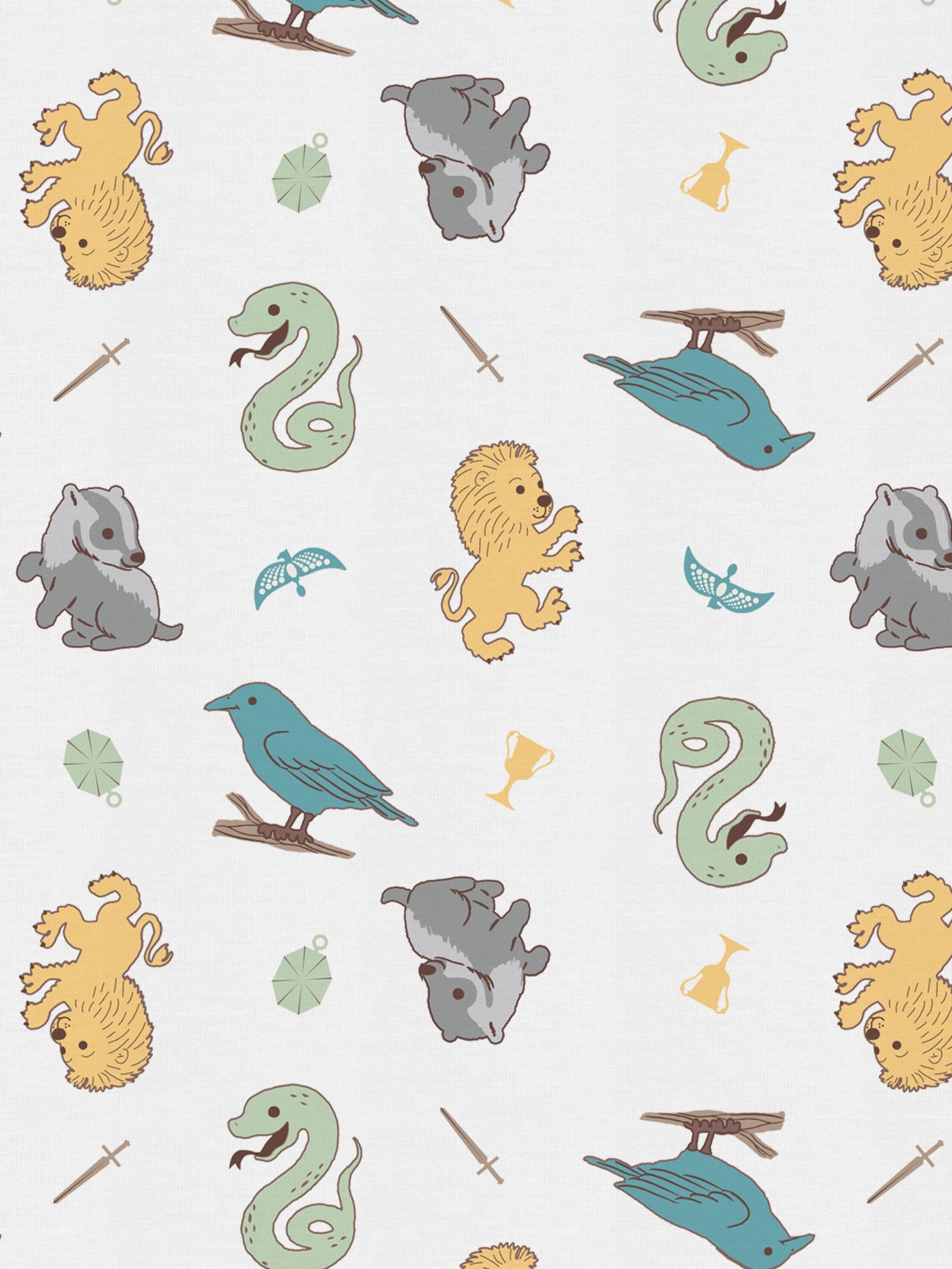 Harry Potter Baby Unisex Printed Long Sleeve Footed Sleep N Play, Sizes Newborn- 9 Months